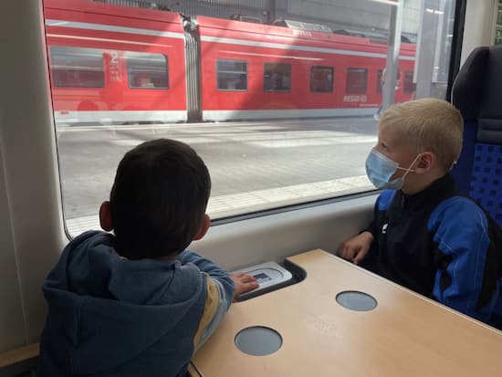 Ausflug von Familie Franziskus nach Nürnberg - mit dem Zug