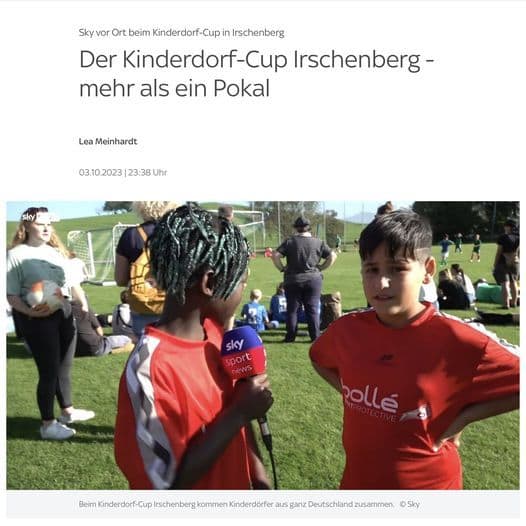 Sky TV berichtet über den Kido Cup